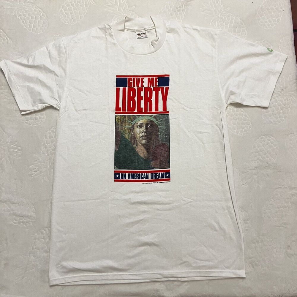 1990 Give‎ Me Liberty An American Dream Frank Miller Dave Gibbons NOS Shirt L
